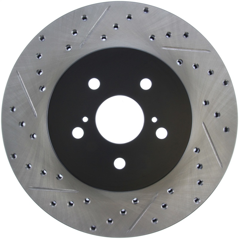 Lexus RX350 Brake Rotor (1) - Right Rear - Stoptech - Slotted & Drilled - `07-`09 Lexus RX350 Brake Rotor (1) - Right Rear - Stoptech - Slotted & Drilled - `07-`09