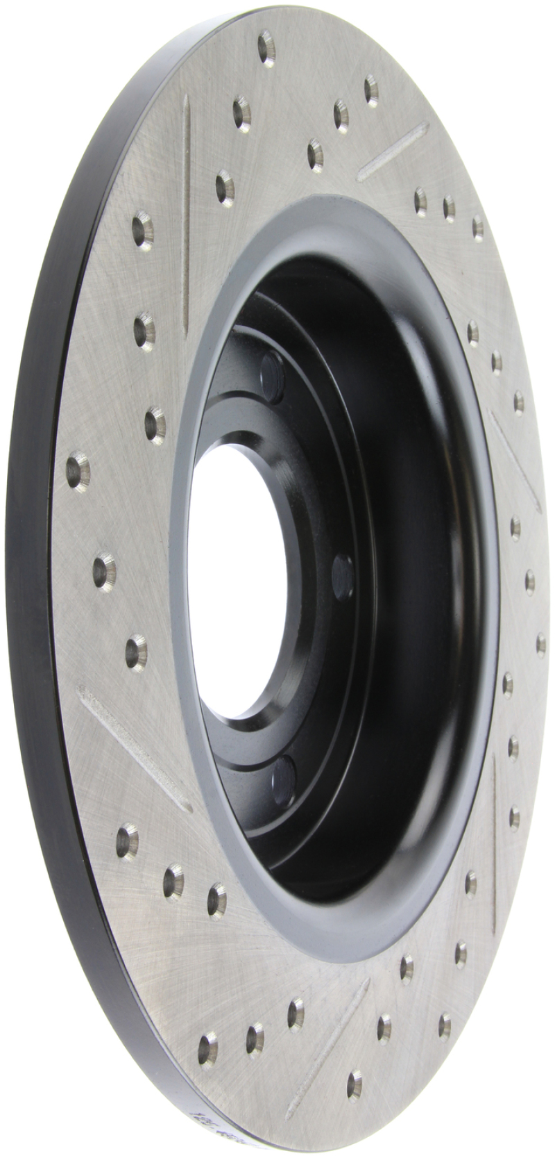 Mazda 3 Sport Brake Rotor (1) - Rear Left - Stoptech - Slotted & Drilled - Black - `12-`13