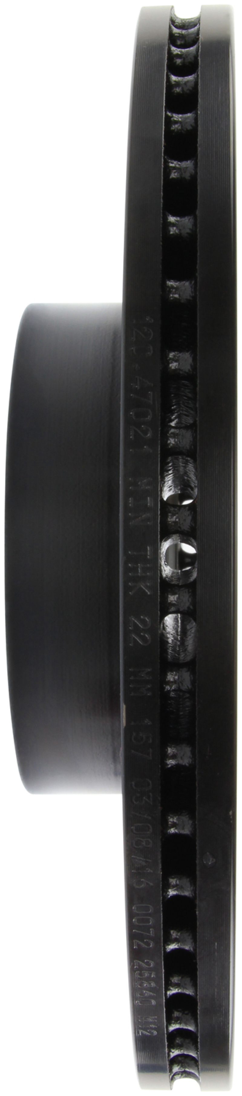 Subaru Baja Brake Rotor (2) - Front Right - Stoptech - Slotted & Drilled Sport - Black - `04-`06