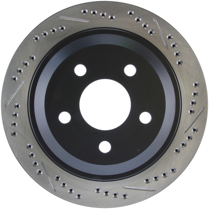 Chevrolet Camaro Brake Rotor(s) (1) - Rear Left - Stoptech - Slotted & Drilled - Black - `98-`02 Chevrolet Camaro Brake Rotor(s) (1) - Rear Left - Stoptech - Slotted & Drilled - Black - `98-`02