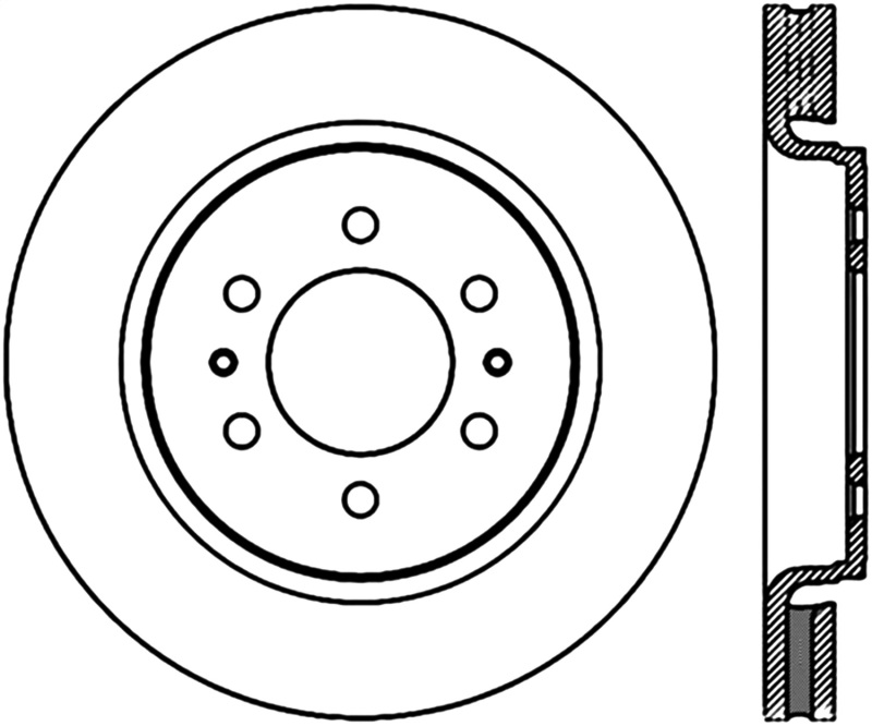 Ford F-150 Brake Rotor (1) - Front Left - Stoptech - Sport Cryo Drilled & Slotted - Black - `10-`20 Ford F-150 Brake Rotor (1) - Front Left - Stoptech - Sport Cryo Drilled & Slotted - Black - `10-`20