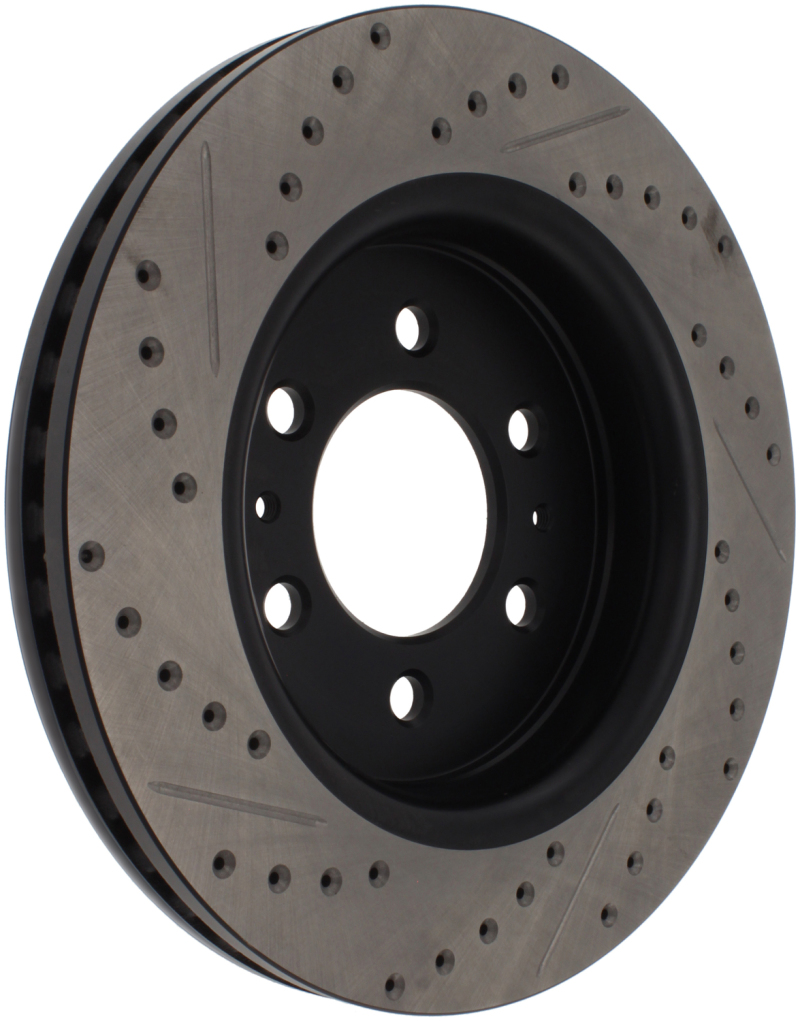 Lincoln Navigator Brake Rotor (1) - Front Right - Stoptech - Slotted & Drilled - Black - `07-`20 Lincoln Navigator Brake Rotor (1) - Front Right - Stoptech - Slotted & Drilled - Black - `07-`20