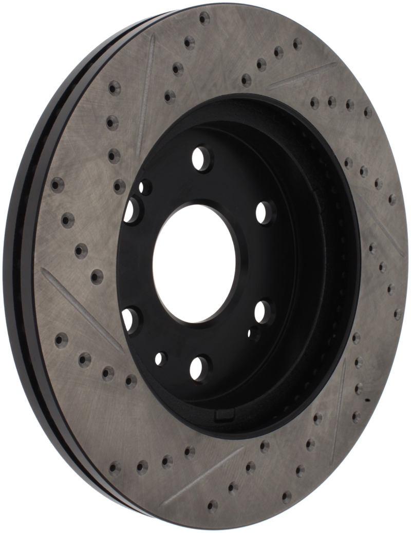 Chevrolet Suburban 1500 Brake Rotor (1) - Front Right - Stoptech - Drilled & Slotted, Sport, E-Coated - Black - `07-`14 Chevrolet Suburban 1500 Brake Rotor (1) - Front Right - Stoptech - Drilled & Slotted, Sport, E-Coated - Black - `07-`14