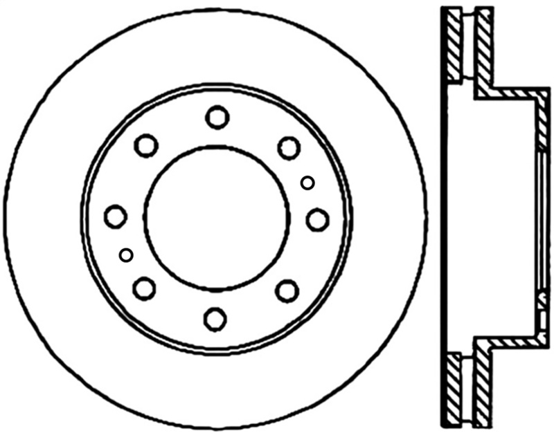 Chevrolet Avalanche Brake Rotor (1) - Front Right - Stoptech - Sport Cryo Drilled/Slotted - Black - `02-`04 Chevrolet Avalanche Brake Rotor (1) - Front Right - Stoptech - Sport Cryo Drilled/Slotted - Black - `02-`04