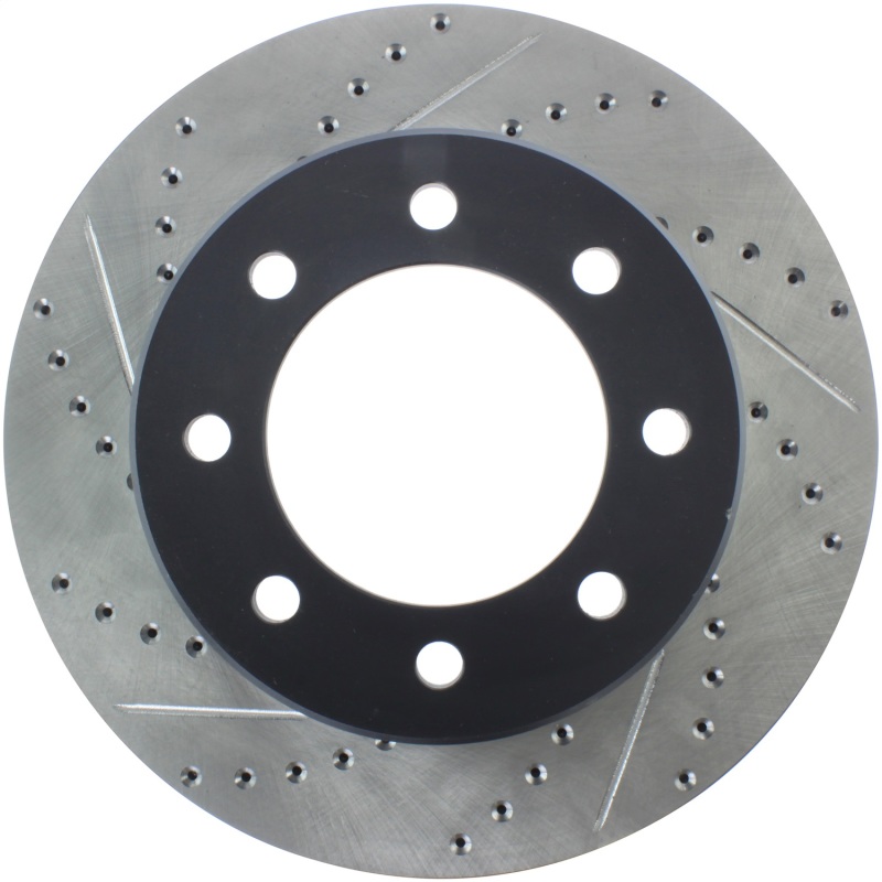 Ram 3500 Brake Rotor (1) - Front Right - Stoptech - Drilled & Slotted - Black - `11-`19 Ram 3500 Brake Rotor (1) - Front Right - Stoptech - Drilled & Slotted - Black - `11-`19
