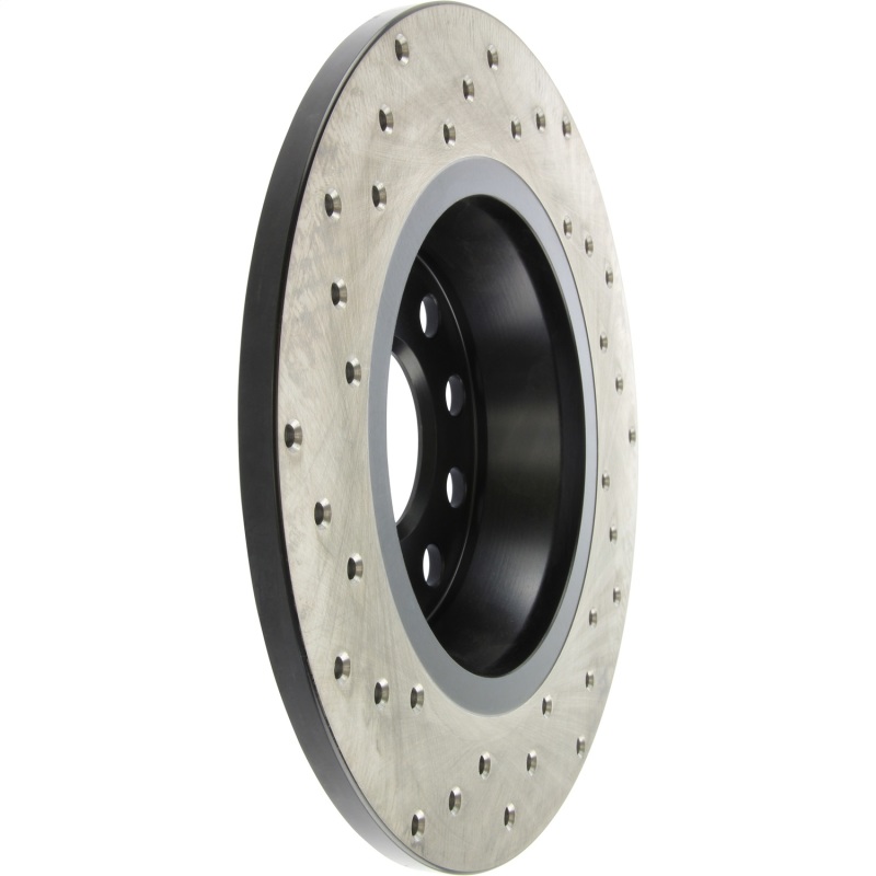 Audi Q3 Quattro Brake Rotor (1) - Rear Left - Stoptech - Sport Cryo Drilled - Black - 2015