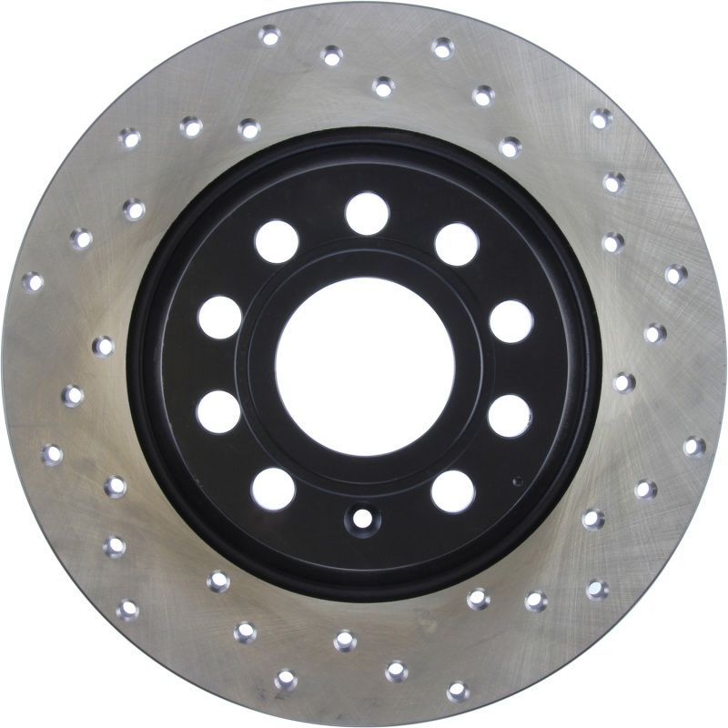 Audi Q3 Quattro Brake Rotor (1) - Rear Left - Stoptech - Sport Cryo Drilled - Black - 2015
