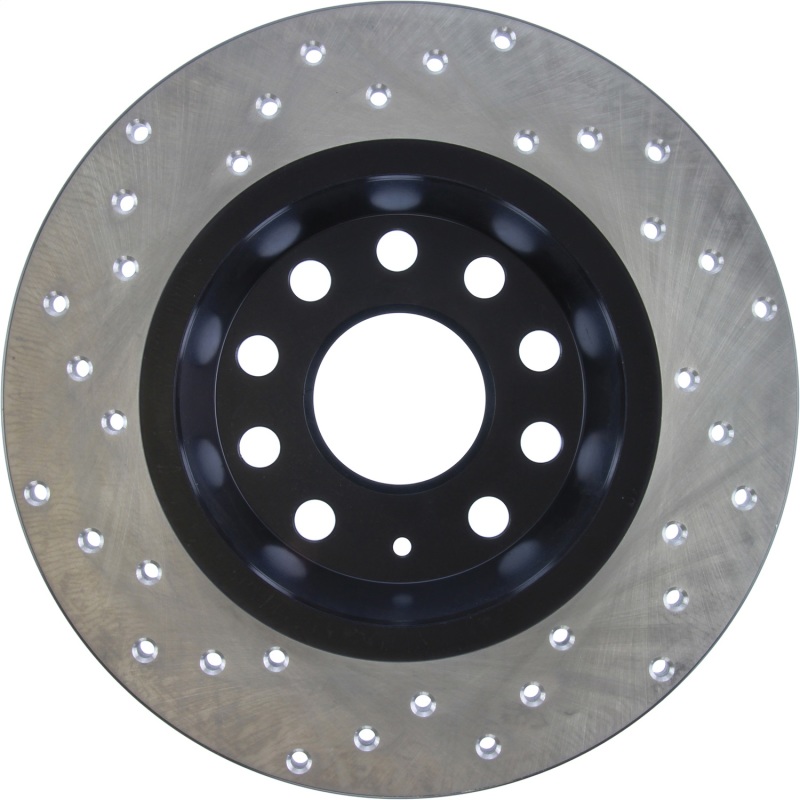 Audi Q3 Quattro Brake Rotor (1) - Rear Left - Stoptech - Sport Cryo Drilled - Black - 2015