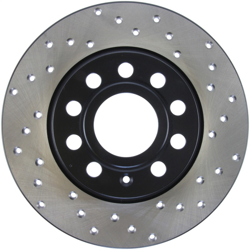 Audi A3 Brake Rotors (2) - Rear Left - Stoptech - Drilled/Slotted Sport - Black - `10-`19 Audi A3 Brake Rotors (2) - Rear Left - Stoptech - Drilled/Slotted Sport - Black - `10-`19