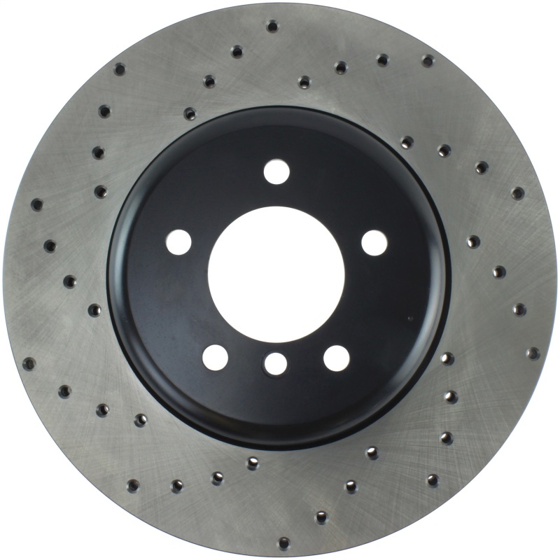 BMW 5 Series Brake Rotor (1) - Front Right - Stoptech - Drilled Sport - Black - `04-`05 BMW 5 Series Brake Rotor (1) - Front Right - Stoptech - Drilled Sport - Black - `04-`05