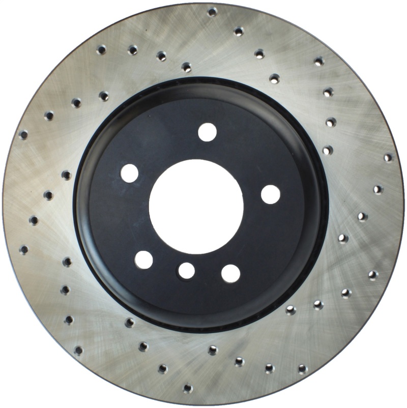 BMW 535i Brake Rotors (2) - Front + Rear - Stoptech - Drilled Sport - Black - `08-`10 BMW 535i Brake Rotors (2) - Front + Rear - Stoptech - Drilled Sport - Black - `08-`10