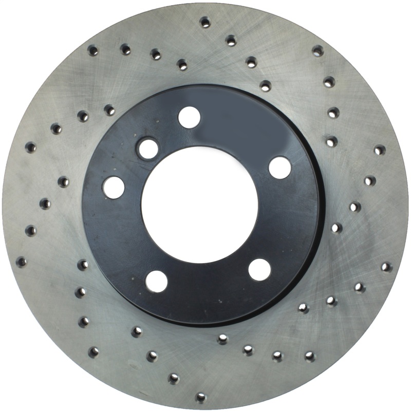 BMW 1 Series Brake Rotor (1) - Front Left - Stoptech - Cross Drilled - Black - `08-`13 BMW 1 Series Brake Rotor (1) - Front Left - Stoptech - Cross Drilled - Black - `08-`13