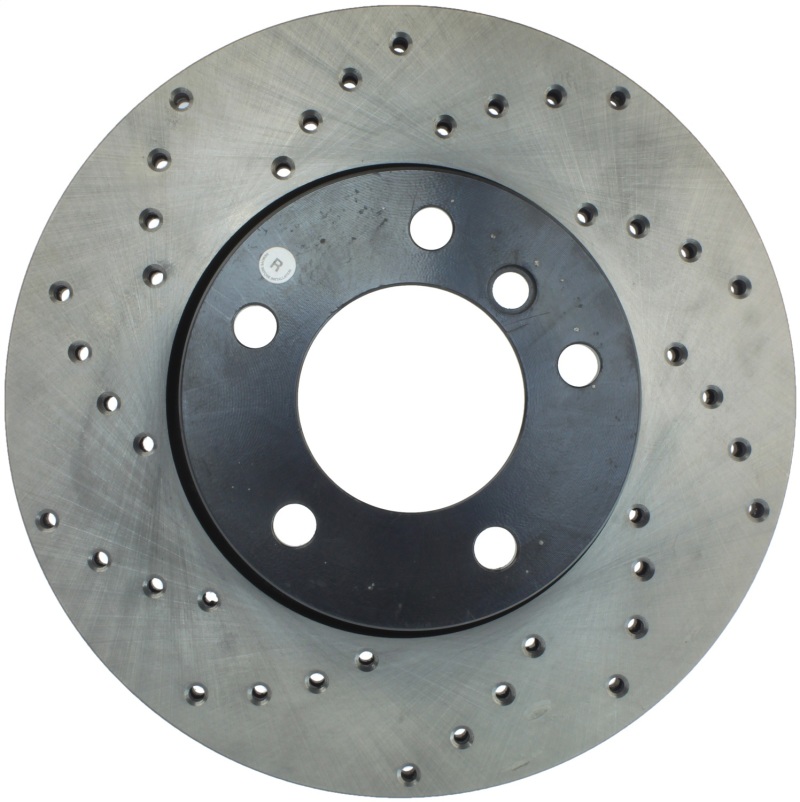 BMW 3 Series Brake Rotor (1) - Front Right - Stoptech - Drilled Sport Rotor - Black - 2006 BMW 3 Series Brake Rotor (1) - Front Right - Stoptech - Drilled Sport Rotor - Black - 2006