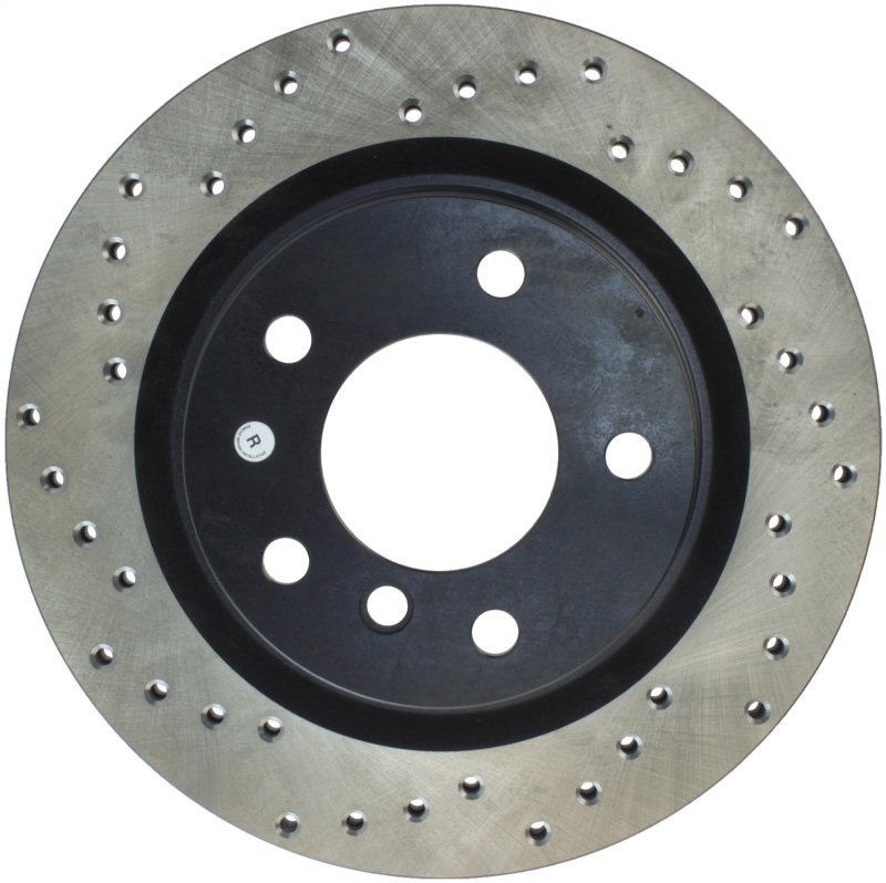BMW 3 Series Brake Rotor (1) - Rear Right - Stoptech - Drilled Sport - Black - `06-`11 BMW 3 Series Brake Rotor (1) - Rear Right - Stoptech - Drilled Sport - Black - `06-`11