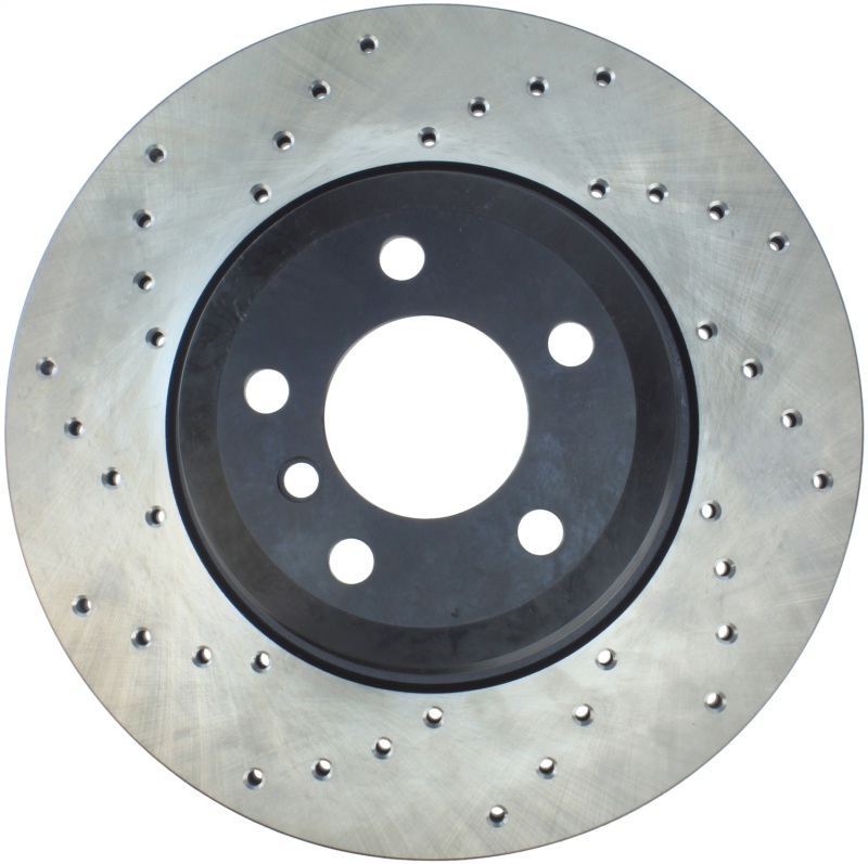 BMW X6 Brake Rotor (1) - Rear Right - Stoptech - Drilled Sport with Black E-Coating - Black - `08-`16 BMW X6 Brake Rotor (1) - Rear Right - Stoptech - Drilled Sport with Black E-Coating - Black - `08-`16