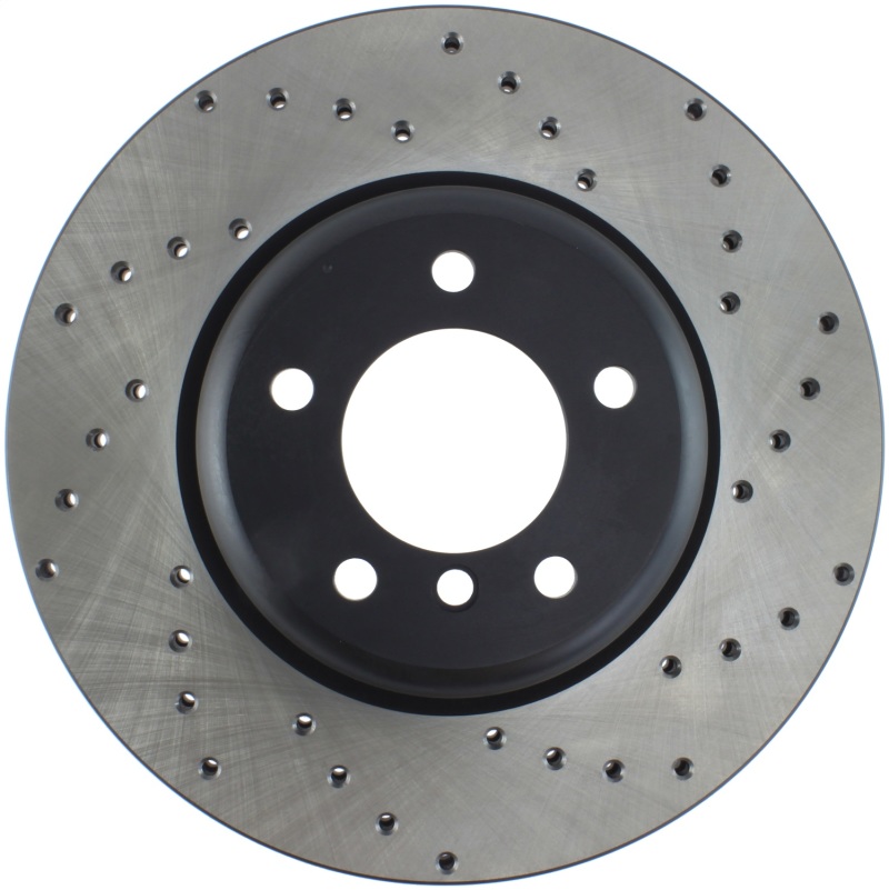 BMW 135i Brake Rotor (1) - Front Right - Stoptech - Sport Cross Drilled - Black - `08-`13 BMW 135i Brake Rotor (1) - Front Right - Stoptech - Sport Cross Drilled - Black - `08-`13
