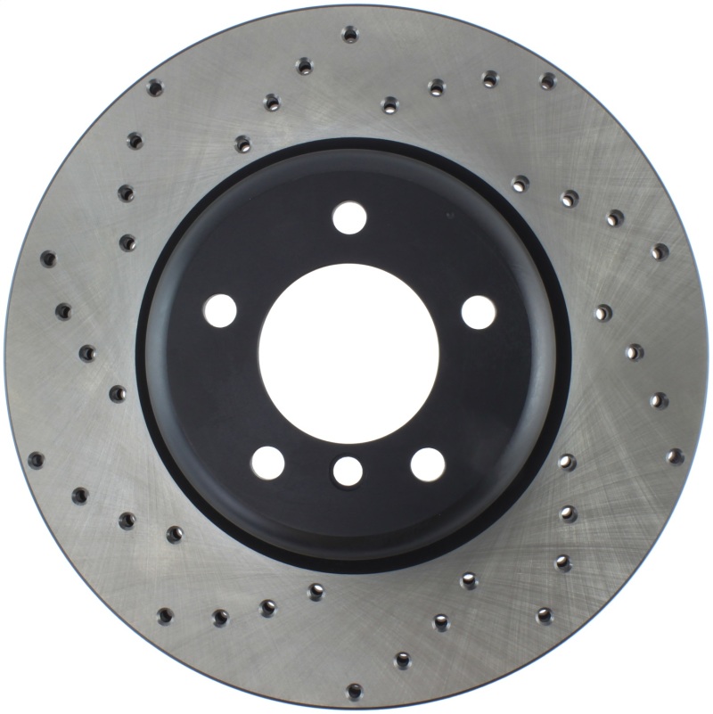 BMW 3 Series Brake Rotor (1) - Rear Left - Stoptech - Drilled Sport - Black - 2013 BMW 3 Series Brake Rotor (1) - Rear Left - Stoptech - Drilled Sport - Black - 2013