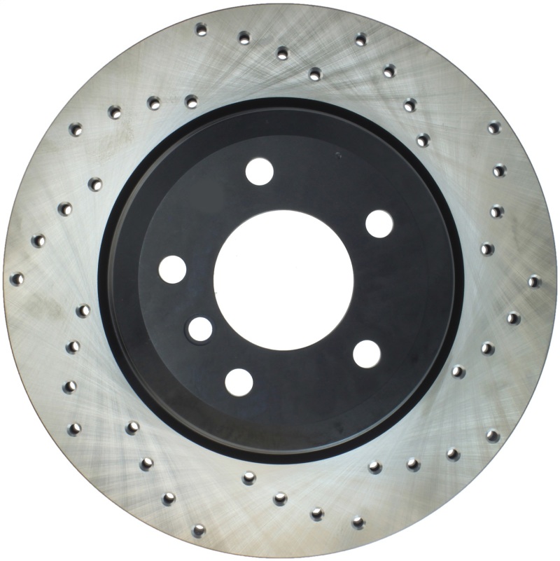 BMW 135i Brake Rotor (1) - Rear Left - Stoptech - Sport Cross Drilled - Black - `08-`13 BMW 135i Brake Rotor (1) - Rear Left - Stoptech - Sport Cross Drilled - Black - `08-`13