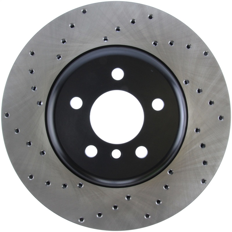 BMW 535i Brake Rotor (1) - Front Right - Stoptech - Drilled Sport - Black - `11-`17 BMW 535i Brake Rotor (1) - Front Right - Stoptech - Drilled Sport - Black - `11-`17