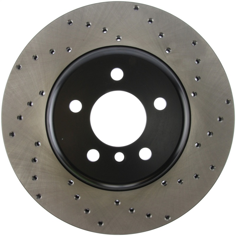 BMW 6 Series Brake Rotor (1) - Rear Left - Stoptech - Drilled Sport - Black - `12-`17