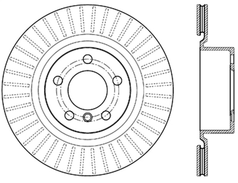 BMW X3 Brake Rotor (1) - Rear Right - Stoptech - Drilled - Black - `11-`16 BMW X3 Brake Rotor (1) - Rear Right - Stoptech - Drilled - Black - `11-`16