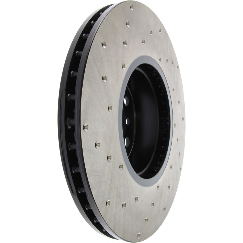 BMW 335i Brake Rotor (1) - Front Left - Stoptech - Sport Cryo Drilled - Black - `12-`15