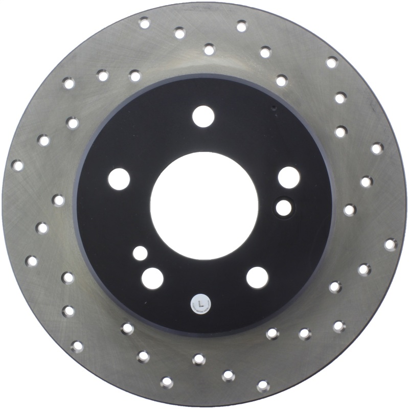 Mercedes-Benz C Class Brake Rotor (1) - Front Left, Rear Left - Stoptech - Drilled Sport - Black - `96-`00 Mercedes-Benz C Class Brake Rotor (1) - Front Left, Rear Left - Stoptech - Drilled Sport - Black - `96-`00