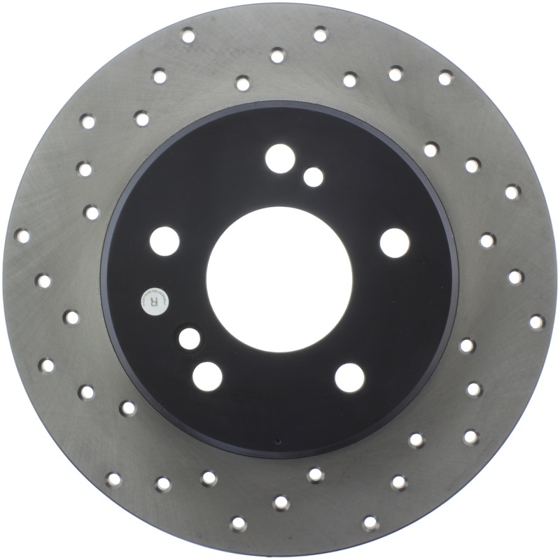 Mercedes-Benz C Class Brake Rotor (1) - Rear Right - Stoptech - Drilled Sport - Black - `96-`00