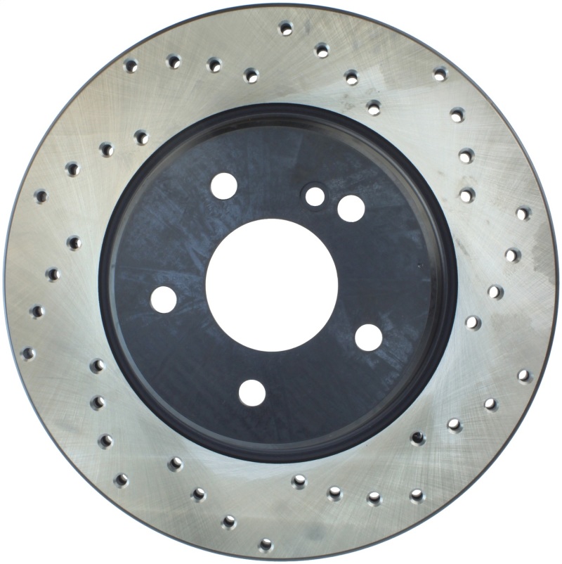 Mercedes-Benz CLK55 AMG Brake Rotor (1) - Rear Left - Stoptech - Drilled - `01-`04