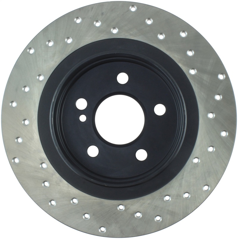 Mercedes-Benz C250 Brake Rotors (1) - Rear Right - Stoptech - Drilled Sport - Black - `10-`16