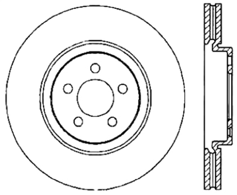 Ford Escape Brake Rotor (1) - Front Right - Stoptech - Drilled Sport - `13-`19 Ford Escape Brake Rotor (1) - Front Right - Stoptech - Drilled Sport - `13-`19