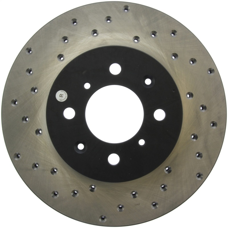 Acura EL Brake Rotor (1) - Front Right - Stoptech - Drilled Sport - Black - `97-`05 Acura EL Brake Rotor (1) - Front Right - Stoptech - Drilled Sport - Black - `97-`05