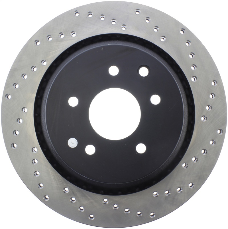 Infiniti G37 Brake Rotor (1) - Rear Left - Stoptech - Drilled Sport - Black - `08-`13 Infiniti G37 Brake Rotor (1) - Rear Left - Stoptech - Drilled Sport - Black - `08-`13