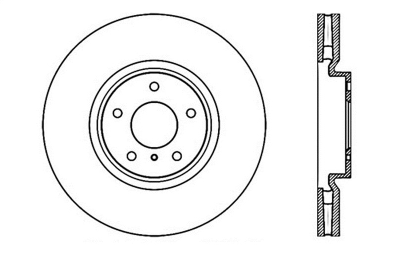 Infiniti G35 Brake Rotor (1) - Front Right - Stoptech - Drilled Sport - Black - `07-`08 Infiniti G35 Brake Rotor (1) - Front Right - Stoptech - Drilled Sport - Black - `07-`08