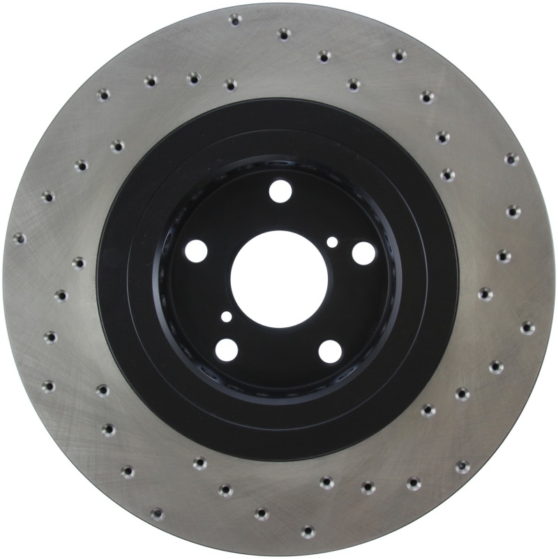 Lexus GS Brake Rotor (1) - Front Right - Stoptech - Sport Cross-Drilled, Black E-Coated - Black - `07-`08