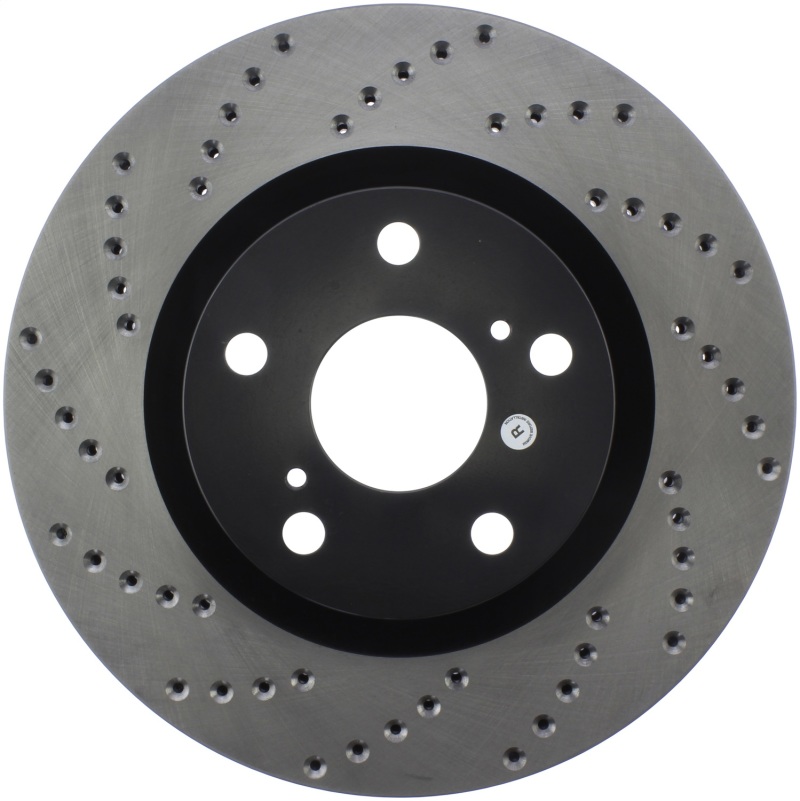 Lexus ES350 Brake Rotor (1) - Front Right - Stoptech - Drilled Sport - Black - `07-`18 Lexus ES350 Brake Rotor (1) - Front Right - Stoptech - Drilled Sport - Black - `07-`18