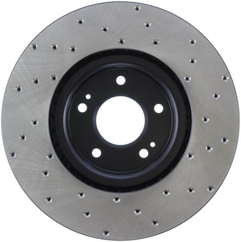 Mitsubishi Lancer Brake Rotor (1) - Front Right - Stoptech - Drilled Sport Rotor - Black E-Coated - `03-`06