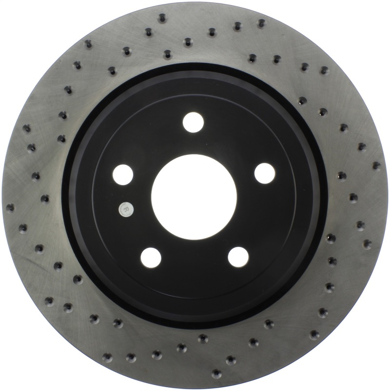 Dodge Durango Brake Rotor (1) - Front Left - Stoptech - Sport Cross Drilled - Black - `17-`20 Dodge Durango Brake Rotor (1) - Front Left - Stoptech - Sport Cross Drilled - Black - `17-`20