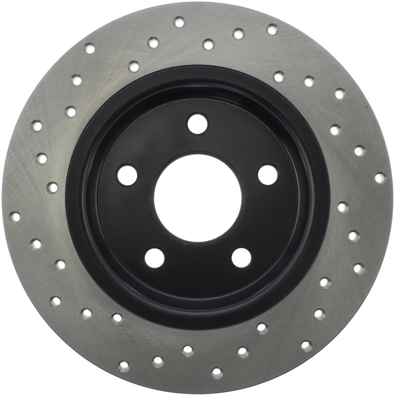 Ford Focus Brake Rotor (1) - Rear Left - Stoptech - Sport Cross-Drilled - Black - `13-`18 Ford Focus Brake Rotor (1) - Rear Left - Stoptech - Sport Cross-Drilled - Black - `13-`18