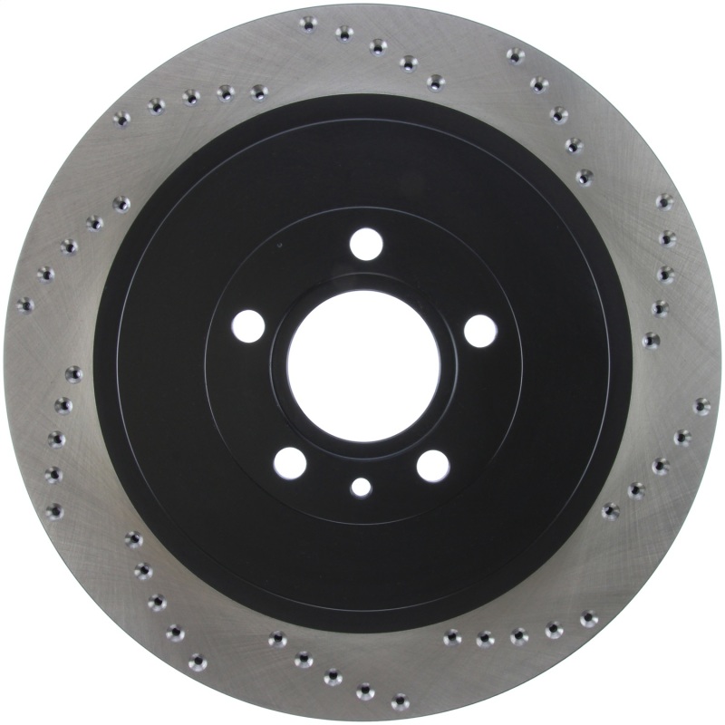 Ford Shelby GT500 Brake Rotor (1) - Rear Left - Stoptech - Drilled Sport - Black - `13-`14 Ford Shelby GT500 Brake Rotor (1) - Rear Left - Stoptech - Drilled Sport - Black - `13-`14