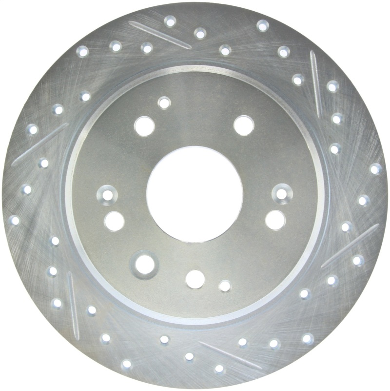 Acura TL Brake Rotor (1) - Rear Driver Side - Stoptech - Select Sport Drilled & Slotted - `04-`08