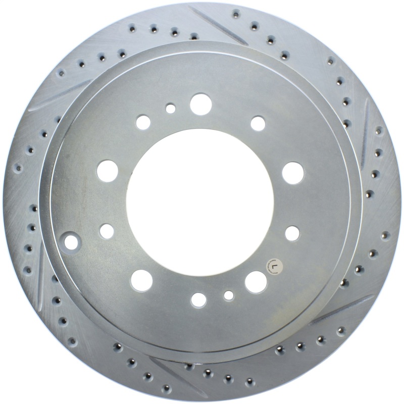 Lexus LX570 Brake Rotors (1) - Rear Driver-Side - Stoptech - Select Sport Drilled & Slotted - `08-`19 Lexus LX570 Brake Rotors (1) - Rear Driver-Side - Stoptech - Select Sport Drilled & Slotted - `08-`19
