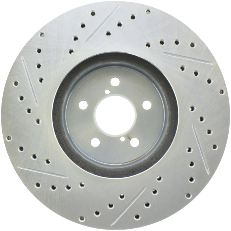 Subaru Outback Brake Rotor (1) - Front Left - Stoptech - Select Sport Drilled & Slotted - `10-`14