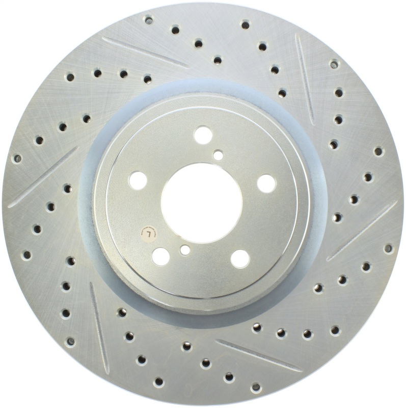 Subaru Outback Brake Rotor (1) - Front Left - Stoptech - Select Sport Drilled & Slotted - `10-`14 Subaru Outback Brake Rotor (1) - Front Left - Stoptech - Select Sport Drilled & Slotted - `10-`14
