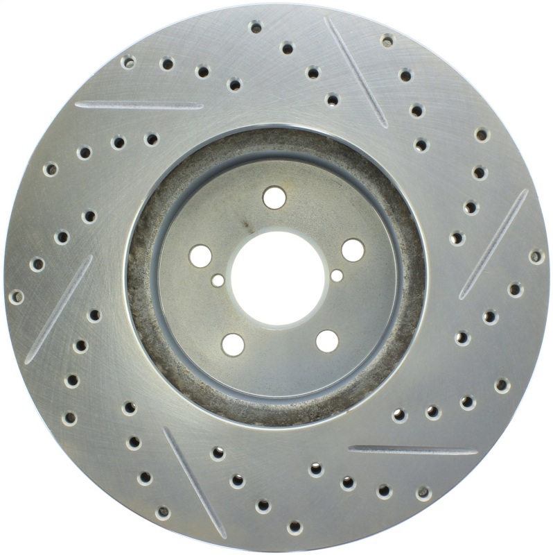 Subaru Outback Brake Rotor (1) - Front Right - Stoptech - Select Sport Drilled & Slotted - `10-`14