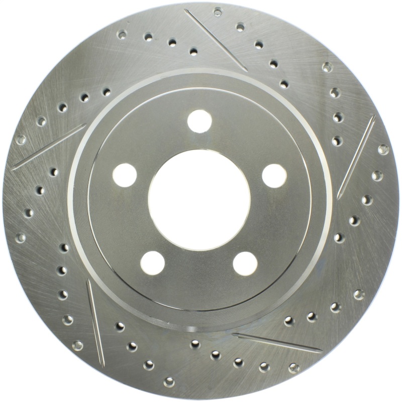Dodge Magnum Brake Rotor (1) - Rear Left - Stoptech - Select Sport Drilled and Slotted - `05-`08