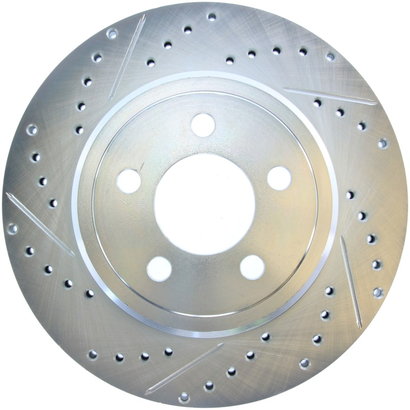 Dodge Magnum Brake Rotor (1) - Rear Right - Stoptech - Select Sport Drilled and Slotted - `05-`08