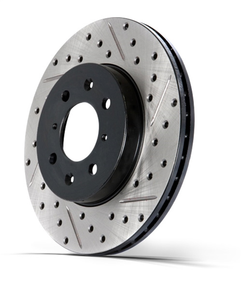 Dodge Ram 1500 Brake Rotor (1) - Front Left - Stoptech - Select Sport, Drilled & Slotted - Zinc Coated - `02-`10