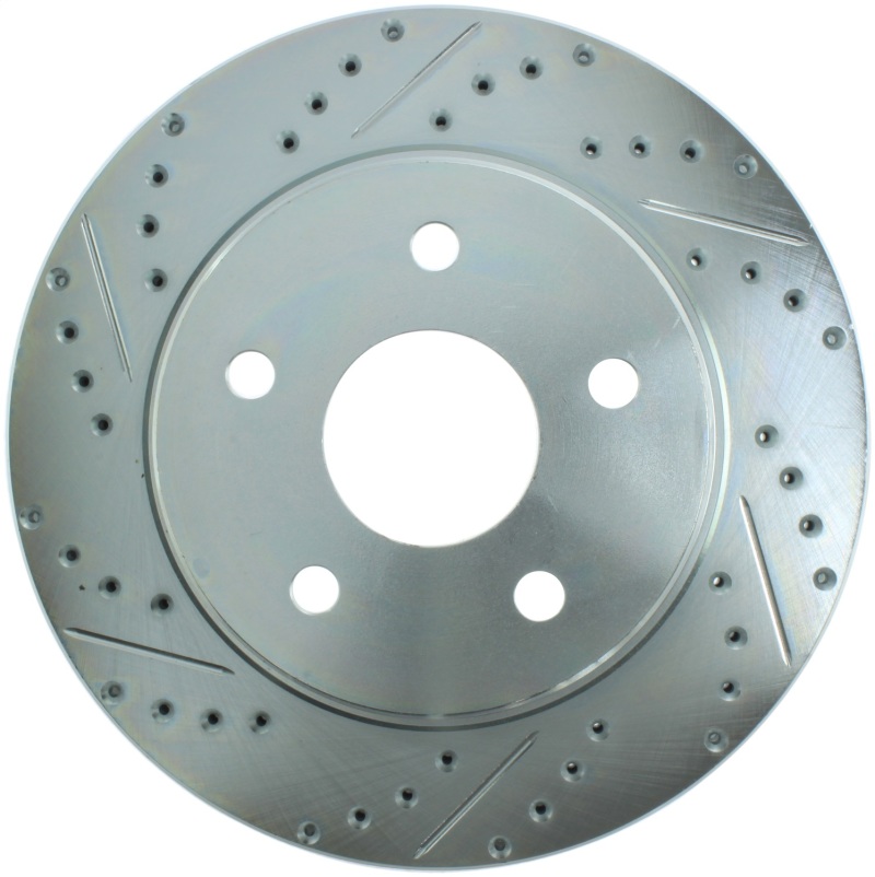 Ram 1500 Brake Rotor (1) - Front Right - Stoptech - Select Sport Drilled & Slotted - Zinc Coated - `11-`19