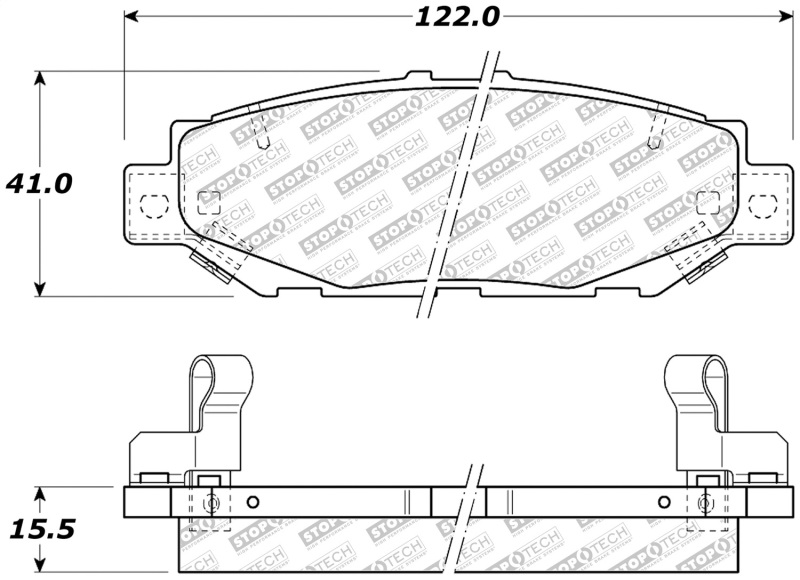 Lexus SC400 Brake Pads - Rear - Stoptech - Street Select - `92-`00 Lexus SC400 Brake Pads - Rear - Stoptech - Street Select - `92-`00
